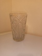 Wazon,flakon kryształowy 25 cm PRL 