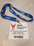 smycz na klucze plakietka identyfikator solidarność nr 5