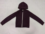 Wiśniowa fioletowa zasuwana bluza z kapturem H&M 134 - 140