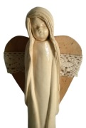 Figurka anioł aniołek wysoki stojący smutny ceramika 40cm