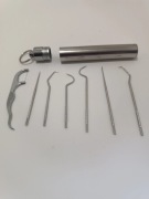 Zestaw metalowych wykałaczek ze stali nierdzewnej Przenośny zestaw EDC