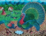 Obraz Art Naif PAVOS - MALARSTWO - KUBA