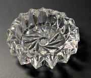 Popielnica - popielniczka  kryształowa PRL