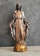 Rzeźba Matka Boska złota wys. 14,2 cm