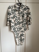 Bluzka koszula w kwiaty z wiązaniem luźna Reserved 38/M