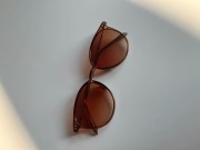 Nowe brązowe damskie okulary