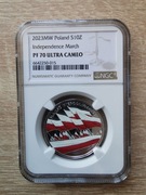 Moneta 10 zł Marsz Niepodległości 2023 NGC PF 70