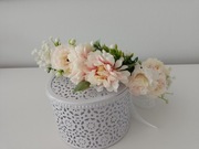 wianek komunijny kwiaty jak żywy boho