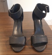 Sandały czarne H&M R. 36 z paskiem na kostce