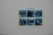 Gwinea Bissau Sw 2228-33** delfiny, skauting /ms/