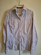 Koszula damska rozm M w błękitno-różowe paski