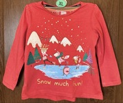 Czerwona bluzka dziewczęca świąteczna | 104 cm | 3–4 lata