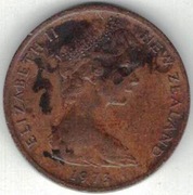 Nowa Zelandia 1 cent 1973 - 17,5 mm nr 1