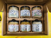 Duży zestaw prezentowy. Miód! Pyłek pszczeli! 6 słoiczków!