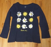 Bluzka, koszulka z długim rękawem dla dziewczynki, wygodna, rozm. 110-116
