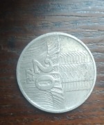 Moneta 20 zł 1974 prl wieżowiec kłos obiegowa