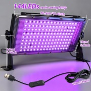 Lampa Led UV 144 diody, cyjanotypia