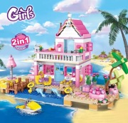 Klocki Girls Domek letniskowy 822 klocki 2w1!!! 