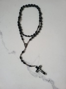 Piękny Wyjątkowy Różaniec z Krzyżem i Wizerunkiem Matki Boskiej 