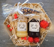 Zestaw Prezentowy z Miodami Naturalnymi Prezent DZIEŃ DZIADKA BABCI 