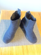 Botki damskie skórzane z nubuku 