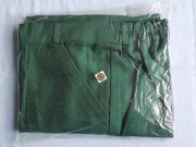 SPODNIE ROBOCZE DAMSKIE Z ODBLASKAMI -ZIELONE 100% BAWEŁNA -(S) ROZ. 172/72