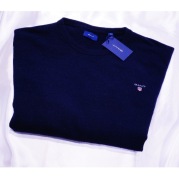 GANT sweter  XXL granatowy merino  prada gran sasso isaia ck hugo armani