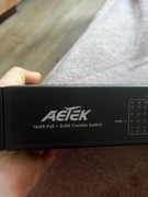AETEK Switch 16xFE PoE 2xGE Combo Switch 