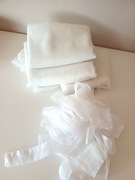 zestaw białych firanek gładkich białe proste firanki gładkie firanka