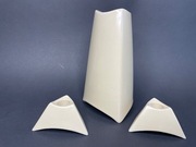 Zestaw wazon + 2 świeczniki, projekt FLASH Dorothy Hafner dla Rosenthal