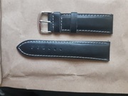 Luksusowy pasek do zegarka 24 mm skóra cielęca hand made