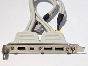 Śledź do obudowy - 2x USB + 2x Fireware (6P i 4P)