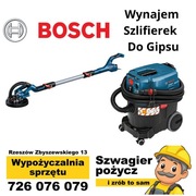 Wynajem szlifierki do gipsu wraz z odkurzaczem