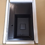 Zlew kuchenny Granitan Rendo powystawowy nowy z niewielkim uszkodzeniem.   