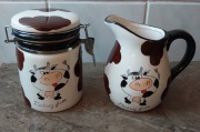 Puste ceramiczne opakowania po Dairy fun