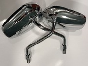 Lusterka motocyklowe (chopper / cruiser) - CHROM, M10