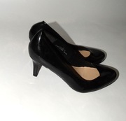 _M&S_Fajne Czarne sandały-czółenka na lato_R.36_