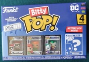 FIGURKI Funko BITTY POP! DC BATMAN JOKER POISON IVY HARLEY QUINN NOWY