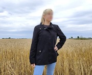 Czarna lekka kurtka jesienna wiosenna 42 XL wiatró