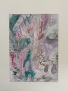 Abstrakcyjny obraz ręcznie malowany.