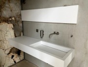 Umywalki liniowe na wymiar Corian Krion Staron