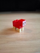 Lego Minecraft minesheep05 owca owieczka czerwona