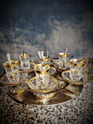 Turecki zestaw do herbaty szklanki tulipanki