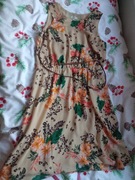 Sukienka w kwiaty papaya 40