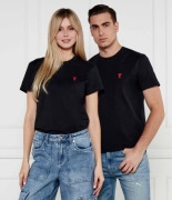 Nowa czarna koszulka Ami Paris unisex