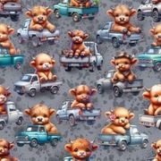 Dresówka pętelkadres dla dzieci dziecięcy letni auta traktory 0,5mb