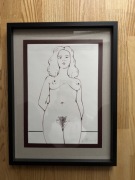 Henryk Płóciennik AKT rysunek OPRAWIONY