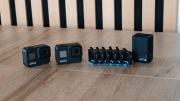 2x GoPro Hero 8 Black – 2 kamery, 6 baterii, ładowarka dual charge.