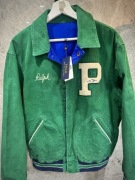 Kurtka Polo Ralph Lauren Letterman M Lion sztruks sztruksowa nowa kolekcja