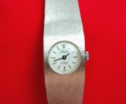 Vintage szwajcarski zegarek damski 17 kamieni Incabloc bransoletka chodzi 